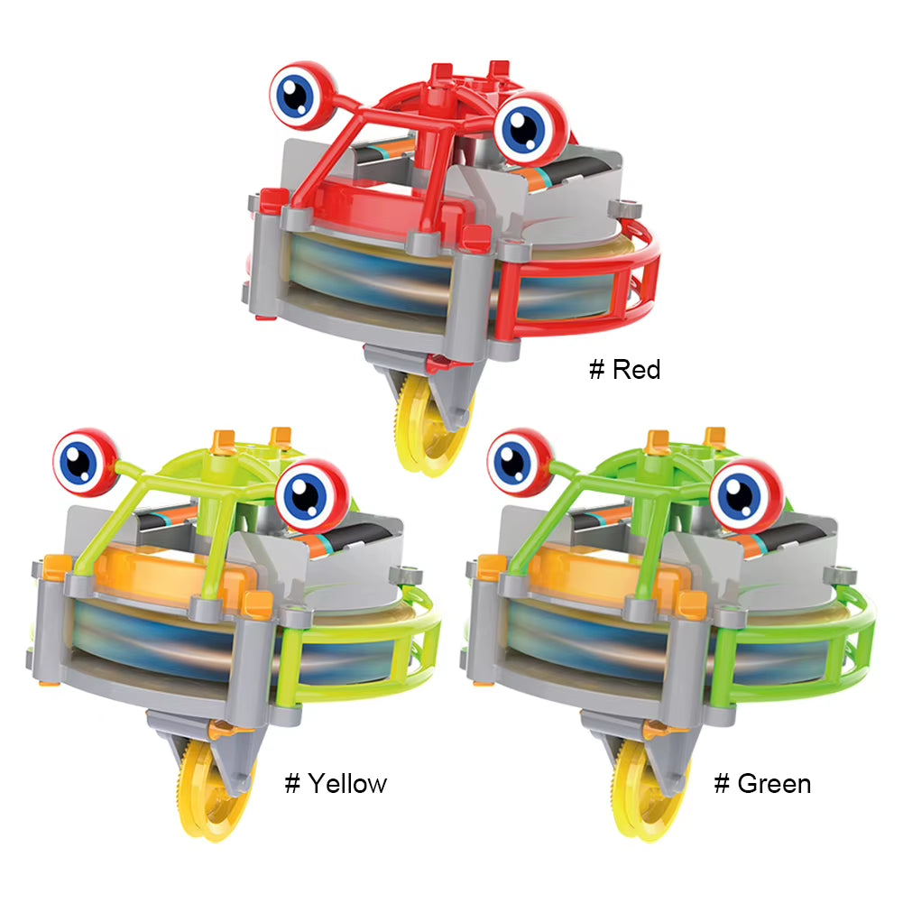 Unicycle Balance Toy Wire Walking Assembly Gyro Toy anti Gravity Unicycle Robot Electric Toy Tightrope Walker for 3-12 Years Old