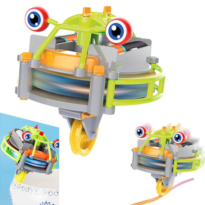 Unicycle Balance Toy Wire Walking Assembly Gyro Toy anti Gravity Unicycle Robot Electric Toy Tightrope Walker for 3-12 Years Old